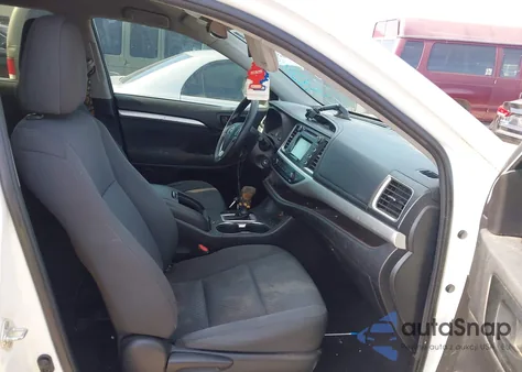 2019 Toyota Highlander Le z USA, uszkodzony, nr VIN 5TDZZRFH4KS355848